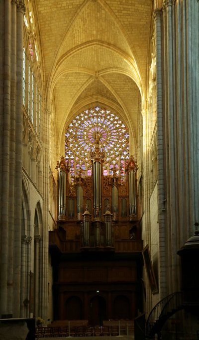View of the south transept by French School